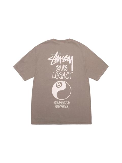 Stüssy Stussy x Our Legacy Work Shop 8 Ball Yin Yang Pigment Dyed Tee Taupe