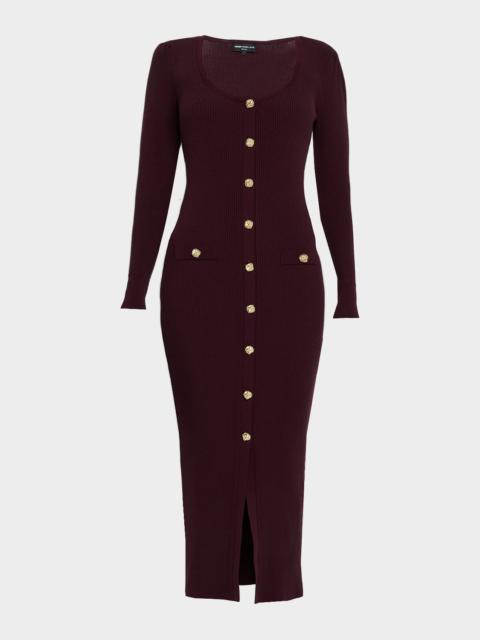 GENERATION LOVE Andolina Rib-Knit Midi Dress