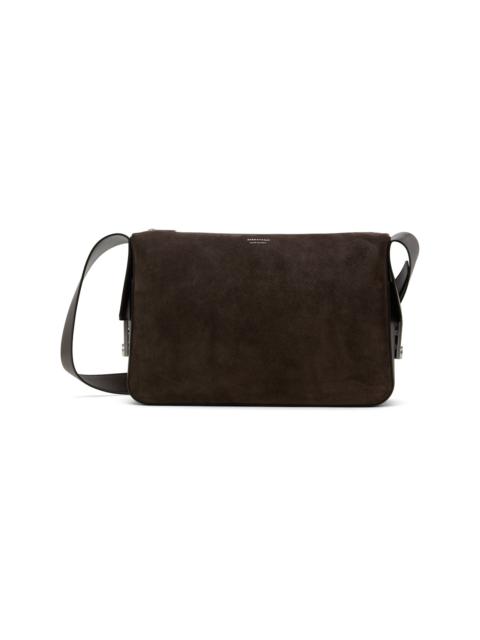 FERRAGAMO Brown Medium 'Gancini' Buckles Bag