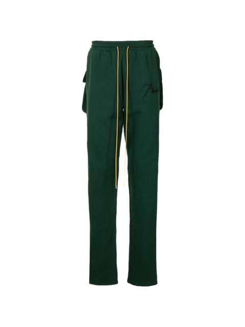 Rhude Script Logo Sweatpants "Green" RHPS21PA00000019
