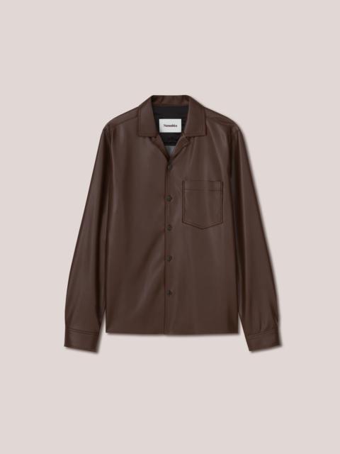 Nanushka DUCO - Long sleeve shirt - Dark brown