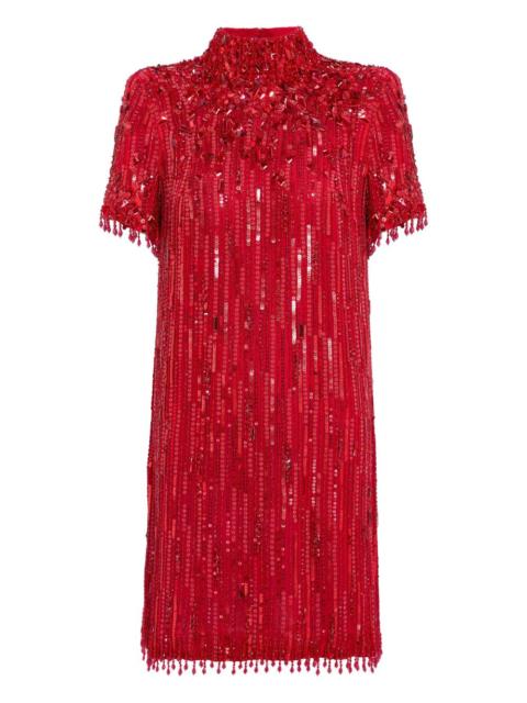 JENNY PACKHAM Snapdragon sequin-embellished mini dress
