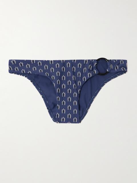 MATTEAU The Ring Embellished Floral-print Recycled Bikini Briefs