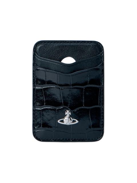Vivienne Westwood croc-embossed Orb card holder