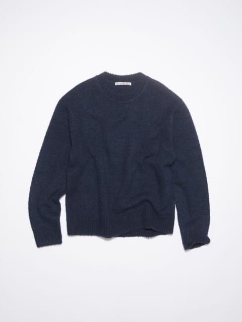 Wool blend jumper - Navy