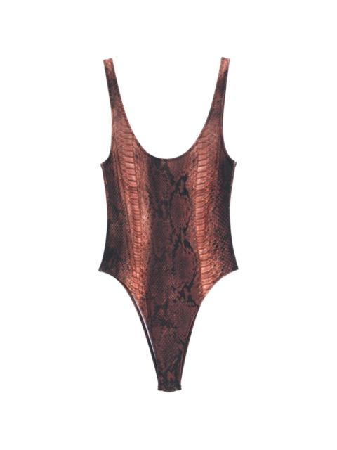 Jean Paul Gaultier printed swimsuit