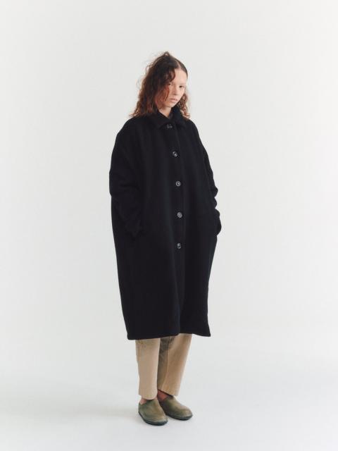 CASEY/CASEY BIG BLOBBY COAT - KASPER - BLACK