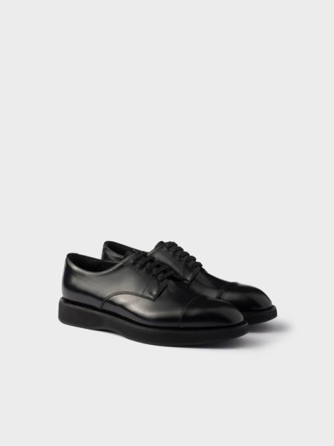 Prada Brushed leather lace-up shoes