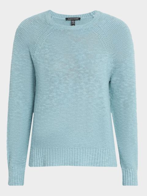 EILEEN FISHER Crewneck Raglan-Sleeve Sweater