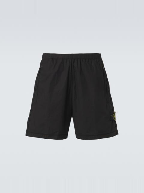 Stone Island Compass cotton-blend shorts