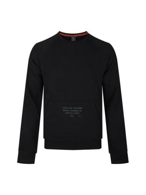 Nike Nike LeBron Fleece Lined Long Sleeves Round Neck Pullover Black BV3633-010