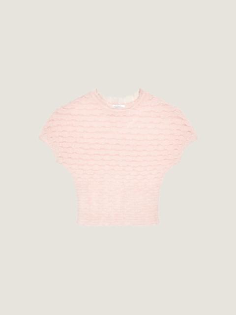 Givenchy CROPPED TOP WITH NYLON FRILLS