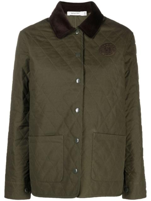Sporty & Rich Connecticut quilting cotton jacket