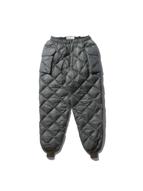 The Real McCoys The Real McCoy's Quilted Down Trousers Olive