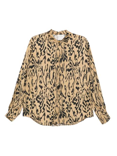 forte_forte animal-print shirt