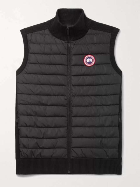 HyBridge Slim-Fit Merino Wool and Quilted Nylon Down Gilet