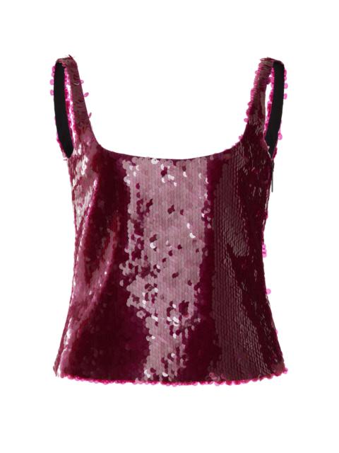 Hornet Sequined Tank Top red