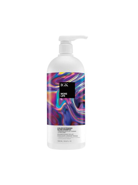 IGK Hair MORE LIFE Color Extending Shampoo Liter