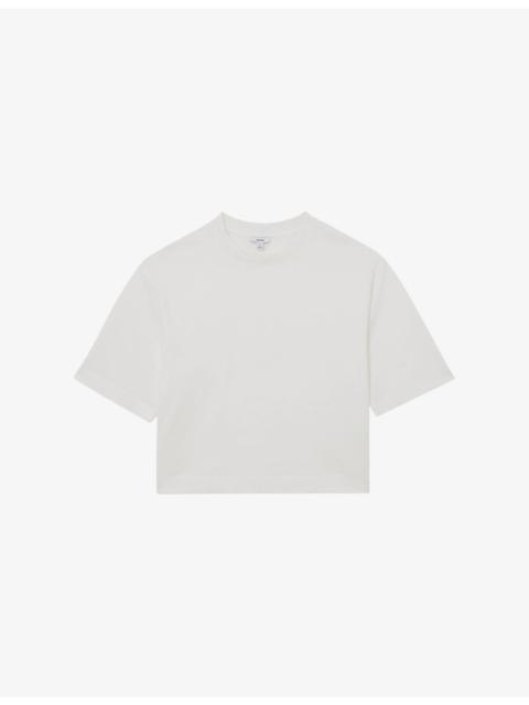 REISS Lara Relaxed-Fit Cotton T-Shirt