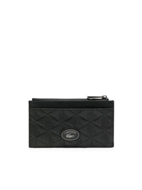 LACOSTE Nomogramme zipped cardholder