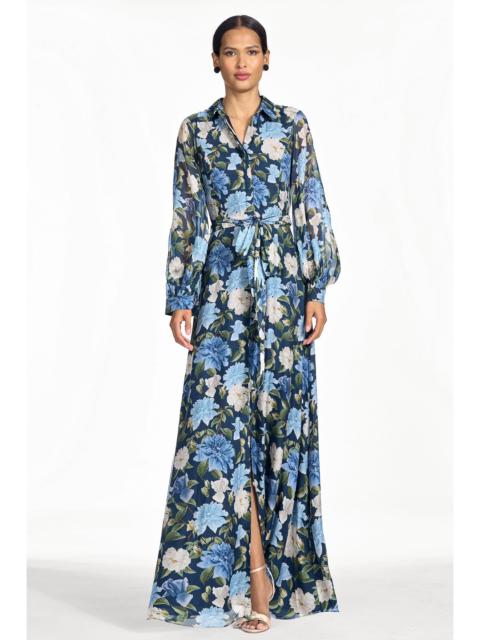SACHIN & BABI PRISCILLA GOWN - PORCELAIN BOTANICA