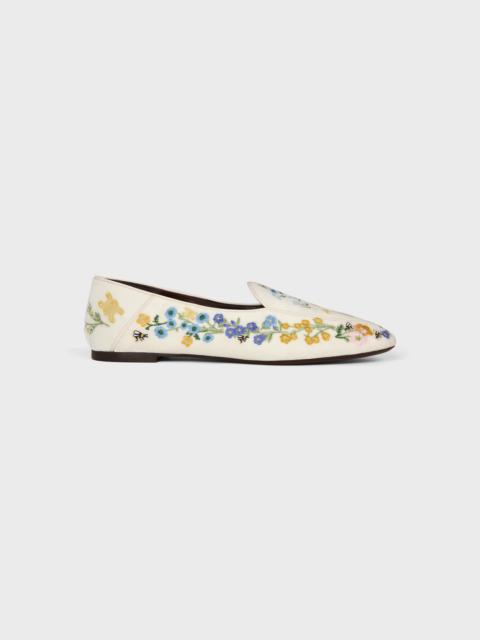 CELINE AURA LOAFER IN Flowers Embroidered Velvet