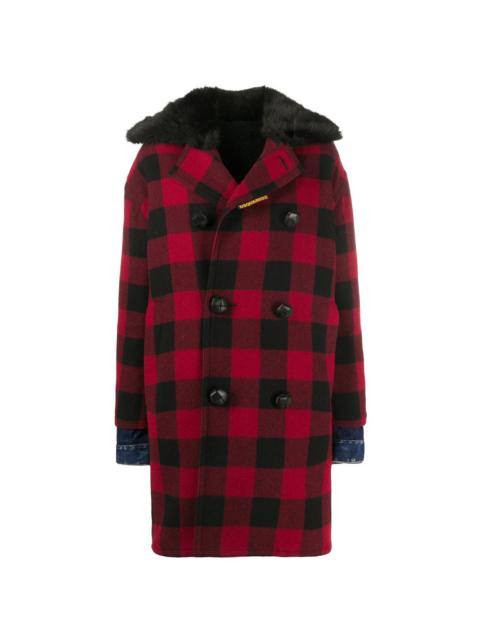 DSQUARED2 double-breasted checked coat