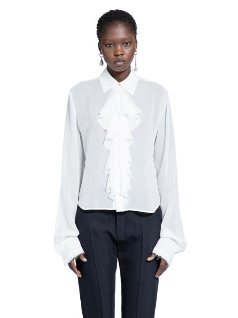 Ann Demeulemeester Nare Slim Fit Ruffle Shirt