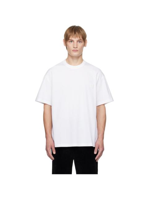 【関税込み】WOOYOUNGMI オフホワイト Line Embroidery Tシャツ Wooyoungmi Off-White Line Embroidery T-shirt | REVERSIBLE