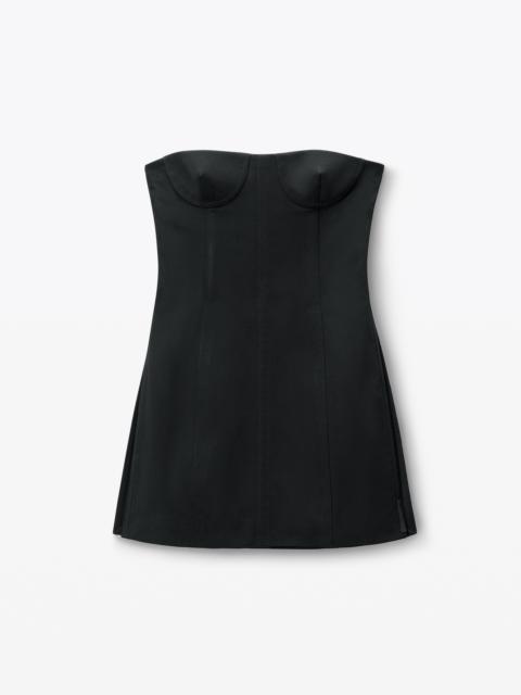 Alexander Wang Strapless Corset Top with Side Slits