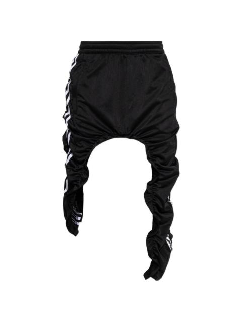 adidas ruched side-stripe skirt