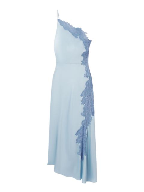 A.L.C. Lou Satin and Lace Midi Dress