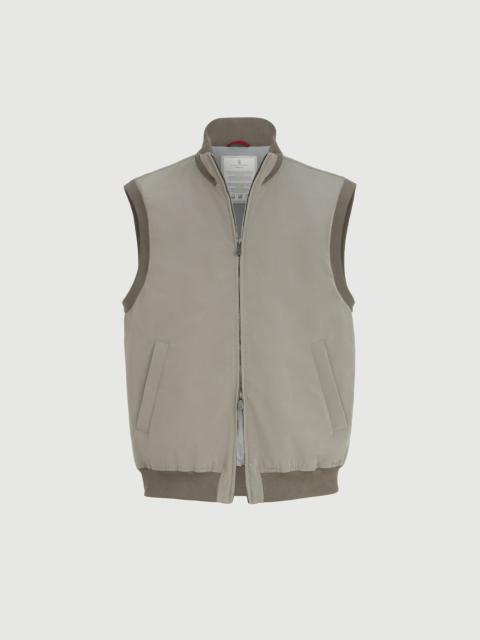 Brunello Cucinelli Bonded nylon vest with Thermore® padding