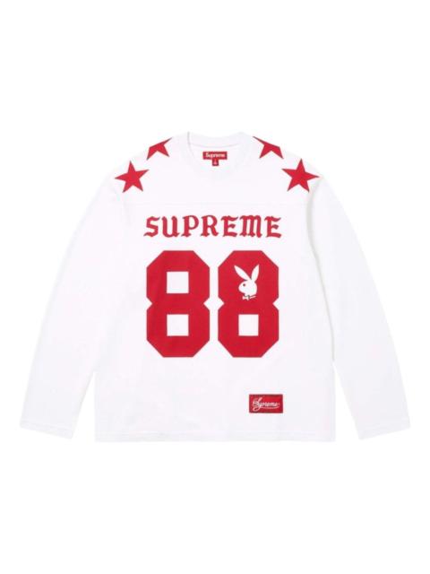 Supreme Supreme x Playboy SS26 L/S Football T-Shirt 'White' SUP-SS26-043-WHT