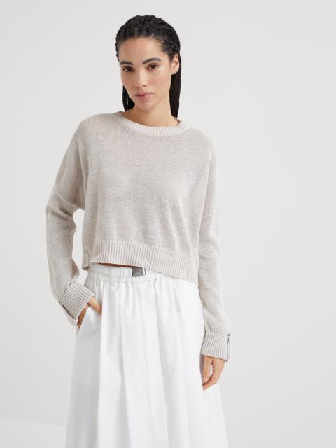 Brunello Cucinelli Cotton sweater with shiny details