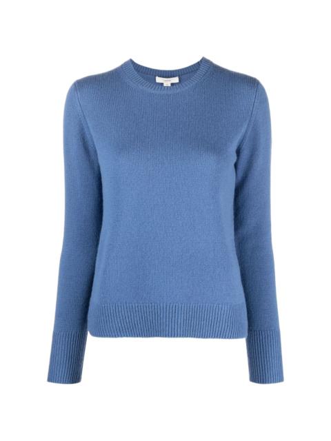 purl-knit cashmere top