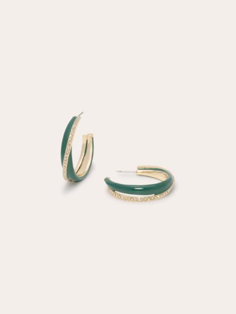 RAMY BROOK Mila Small Crystal Hoops