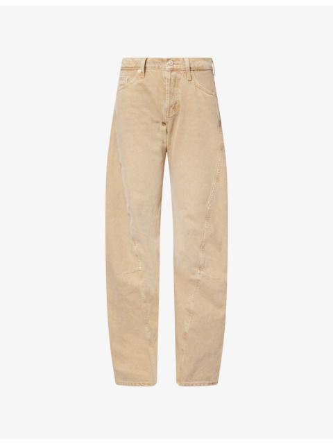 FREE PEOPLE Fable Twisted-Seam Denim Jeans