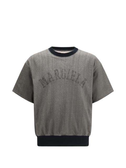 Maison Margiela logo-print short-sleeved sweatshirt
