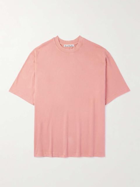 Extorr Logo-Appliquéd Garment-Dyed Cotton-Jersey T-Shirt
