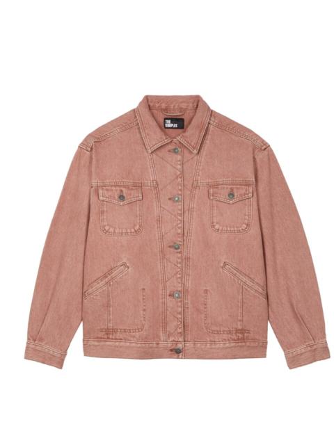 The Kooples OVERSIZED JACKET IN PINK DENIM