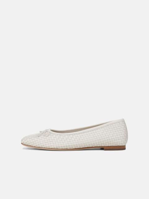 Vince Darla Woven Leather Ballet Flat