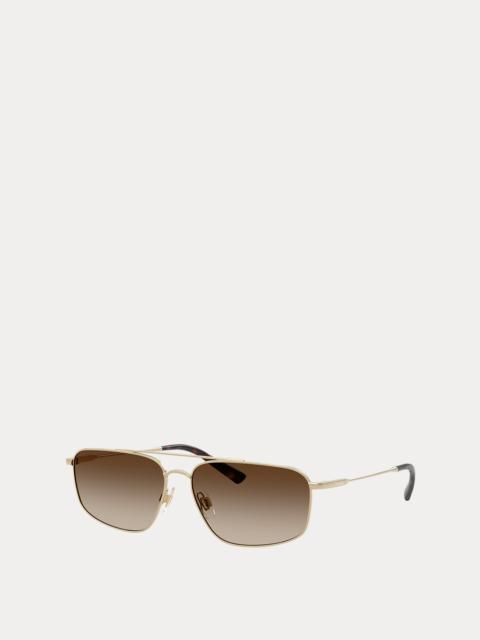 Polo Ralph Lauren Polo Rectangle Aviator Sunglasses