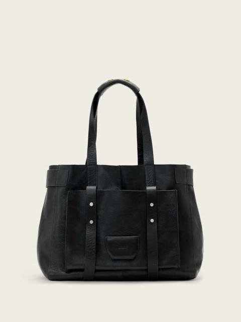 ALLSAINTS URSA GRAIN LEATHER TOTE BAG