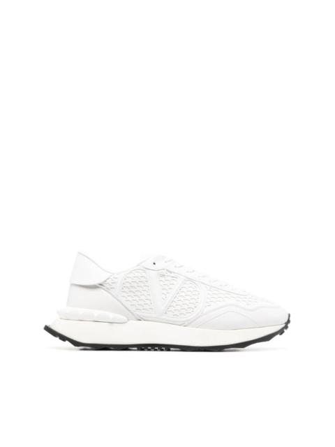 VALENTINO ファブリック＆スエード トレーナー NETRUNNER Valentino Garavani Blue Netrunner Sneakers Valentino Garavani