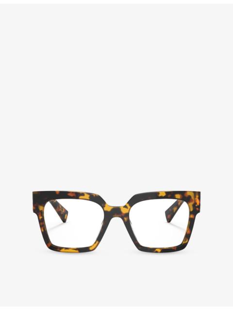 Miu Miu MU 04UV Square-Frame Acetate Optical Glasses