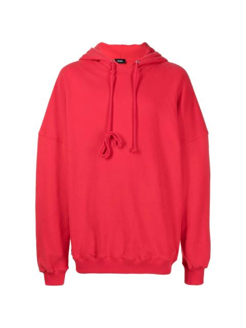 rear-logo oversized hoodie