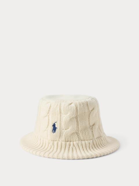Polo Ralph Lauren Cable-Knit Wool-Blend Bucket Hat