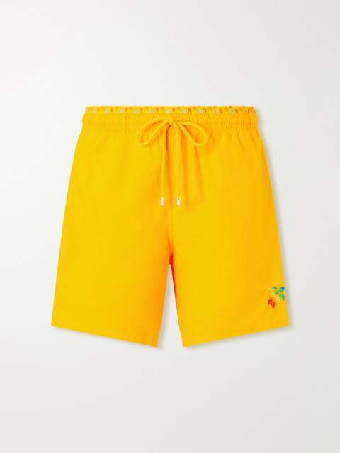 Vilebrequin Moka Straight-Leg Mid-Length ECONYL® Swim Shorts