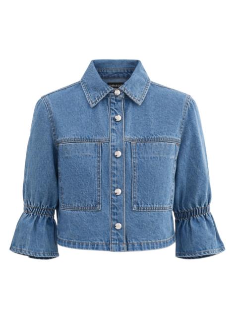LAMARQUE Women's Carolina Cotton Denim Jacket - Mid Blue Wash